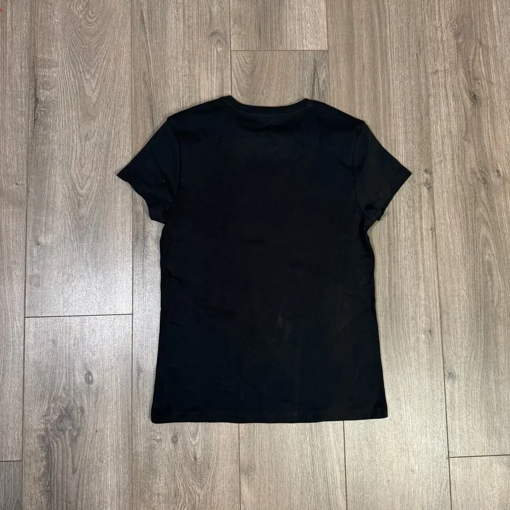 J.Crew Essential Short-Sleeve Crewneck Tee WMNS S Black Short Sleeve Lightweight
